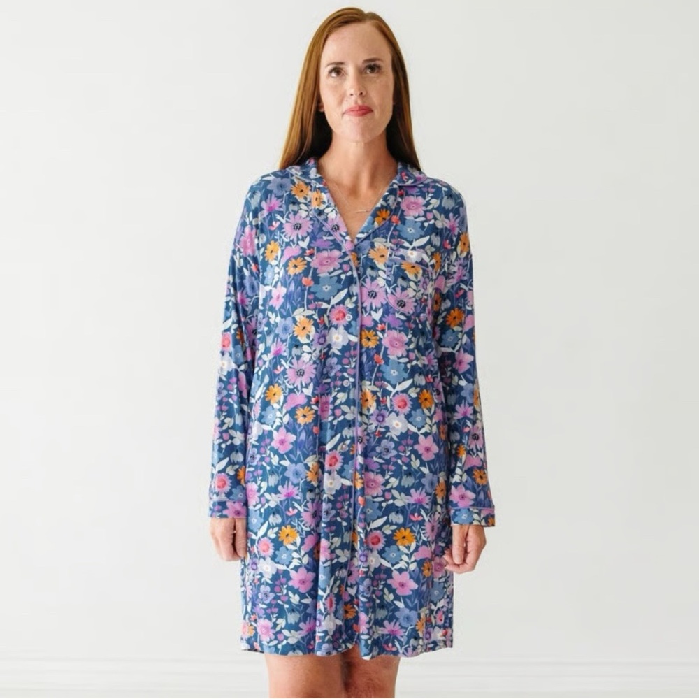 Little Sleepies — Dusk Blooms Gown